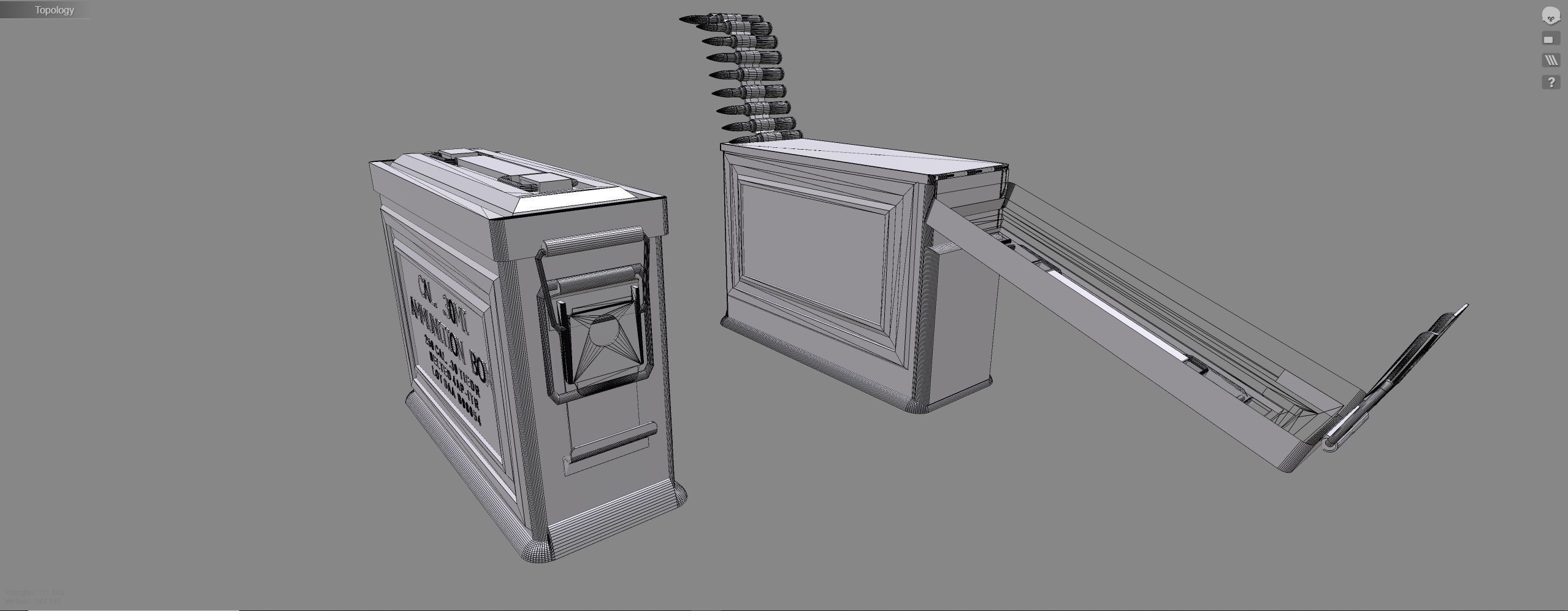 Ammo box 3D model_11
