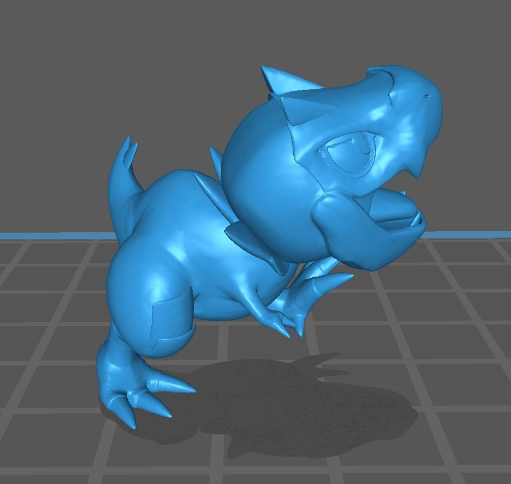 Tyrunt pokemon 3D print model 3D print model_3