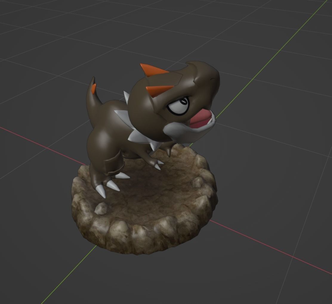 Tyrunt pokemon 3D print model 3D print model_1