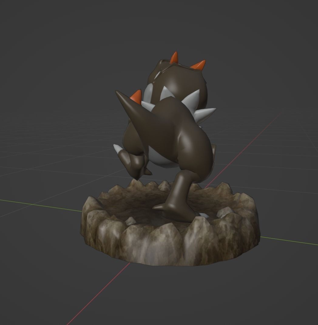 Tyrunt pokemon 3D print model 3D print model_2