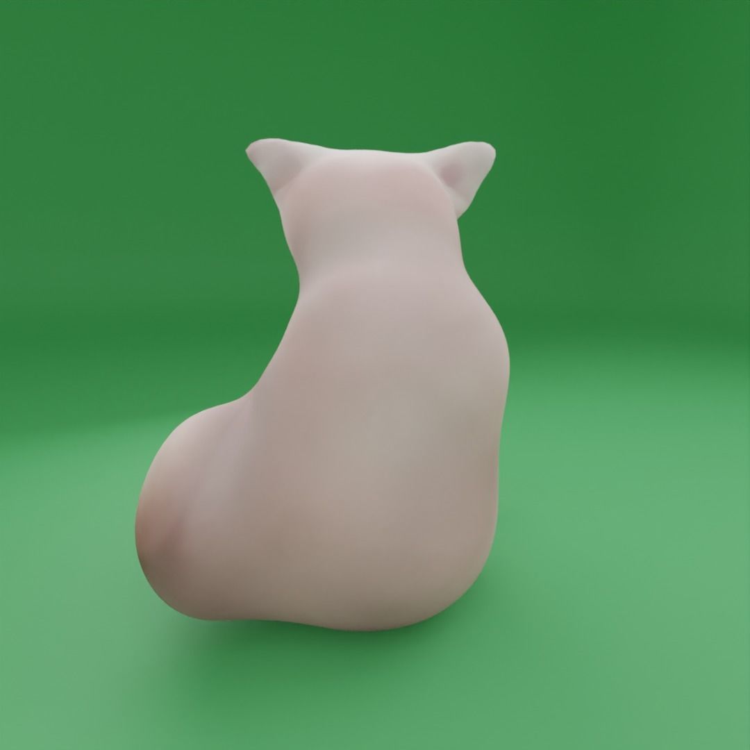 BINGUS 3D Model cat Free low-poly 3D model_2