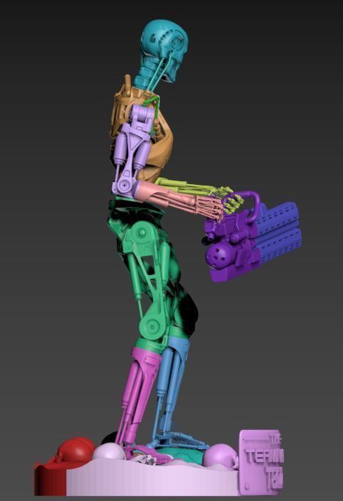 THE TERMINATOR T-800 3D print model_21