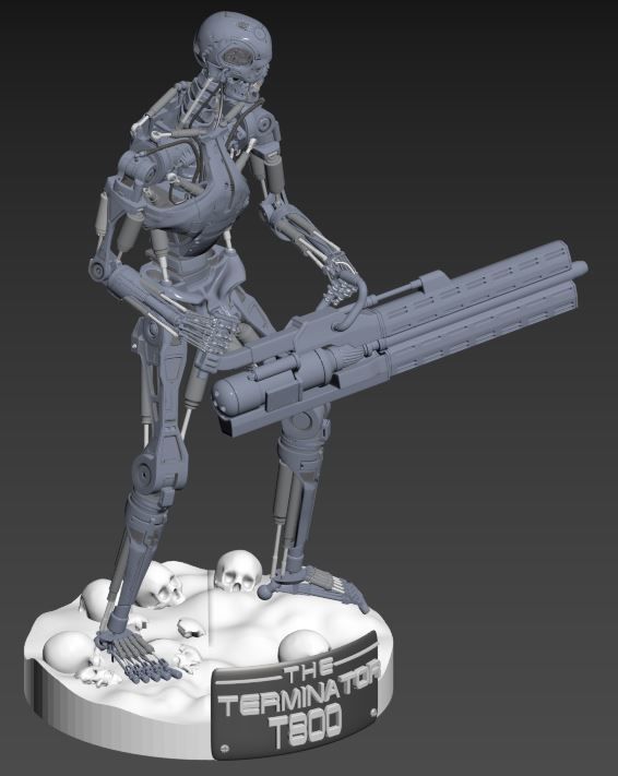 THE TERMINATOR T-800 3D print model_18