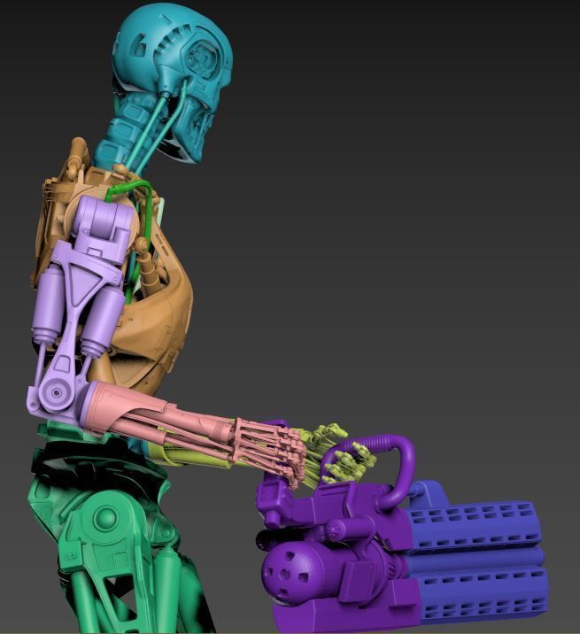 THE TERMINATOR T-800 3D print model_9