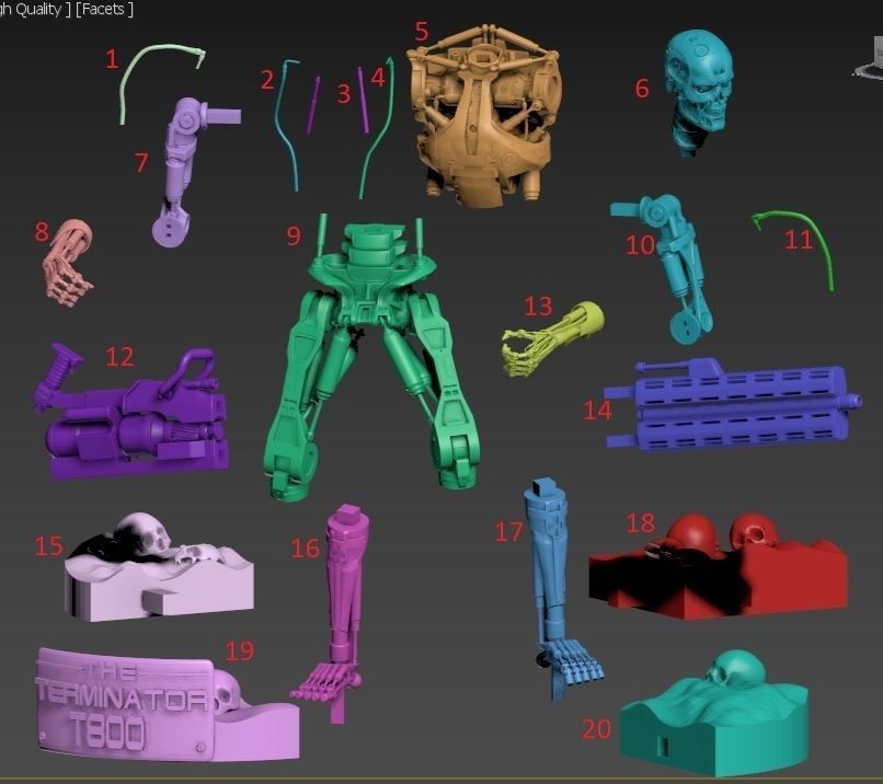 THE TERMINATOR T-800 3D print model_5