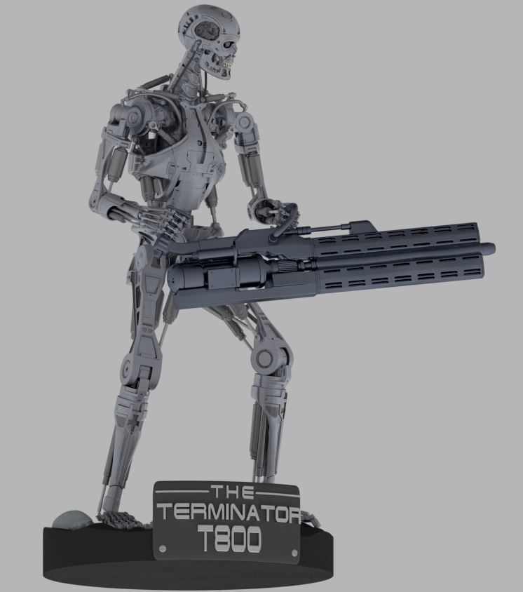 THE TERMINATOR T-800 3D print model_2