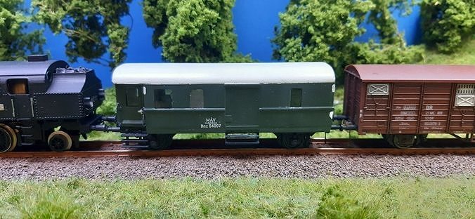 Dnz baggage wagon of MAV - TT scale 3D print model