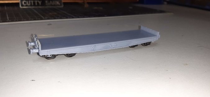 Rmms flat car - TT scale 3D print model