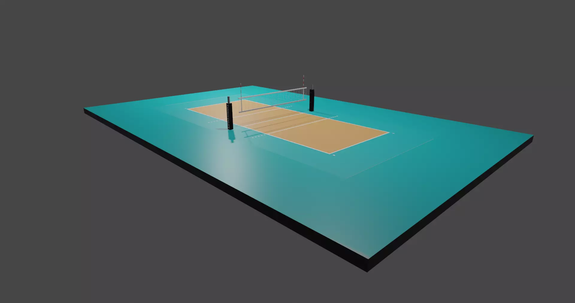 Volleyball Court Free 3D model