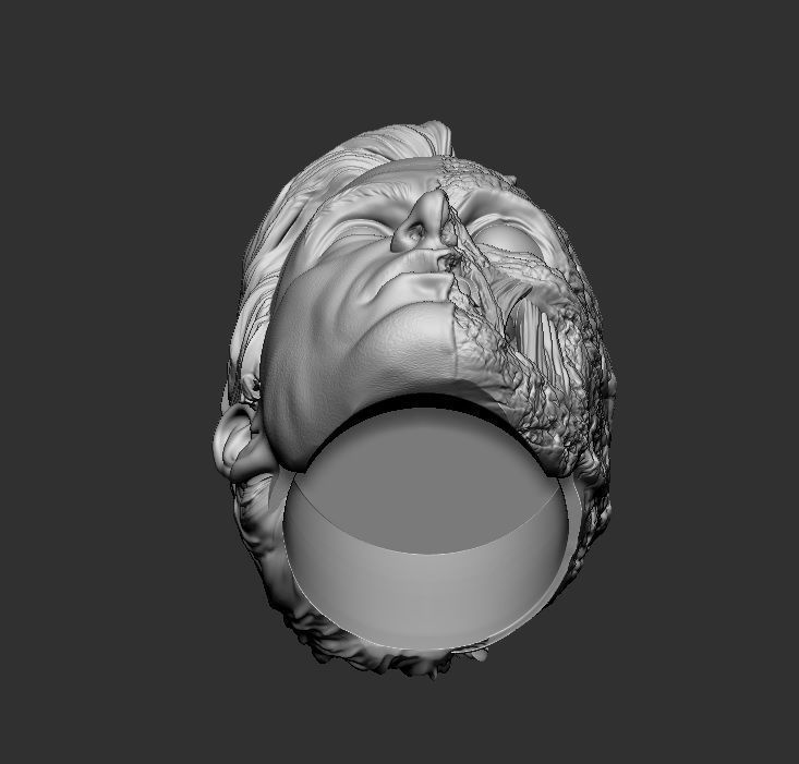 Harvey Dent Two-Face - Headsculpt for Action Figures 3D print model_7