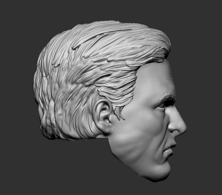 Harvey Dent Two-Face - Headsculpt for Action Figures 3D print model_11