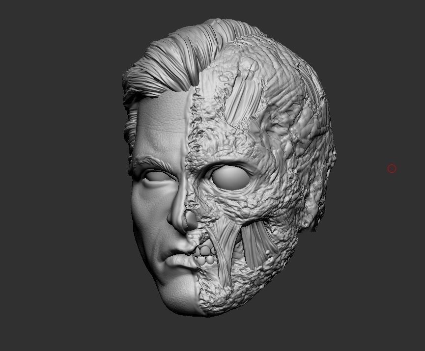 Harvey Dent Two-Face - Headsculpt for Action Figures 3D print model_5