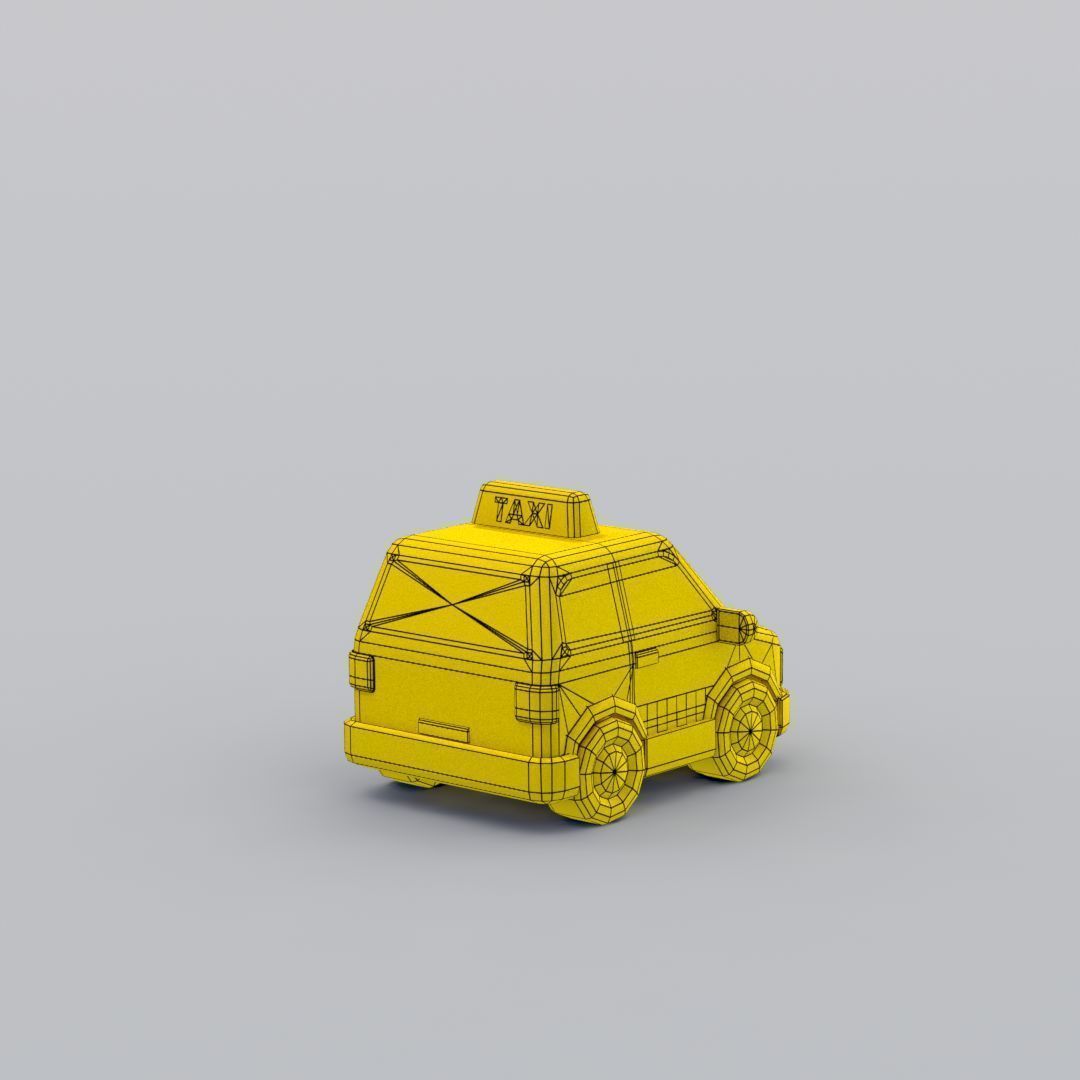 33 Cartoon City Vehicles Pack Low-poly 3D model_102