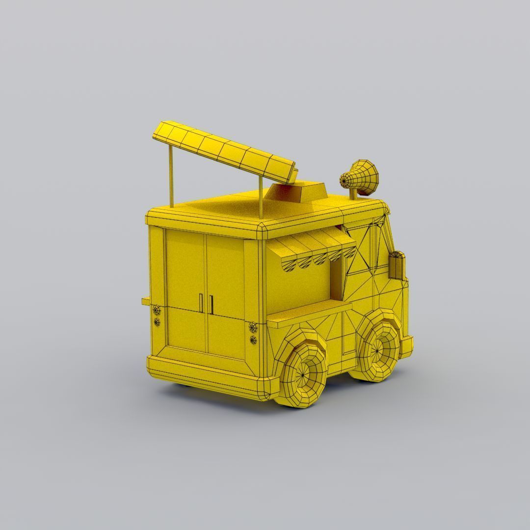 33 Cartoon City Vehicles Pack Low-poly 3D model_74