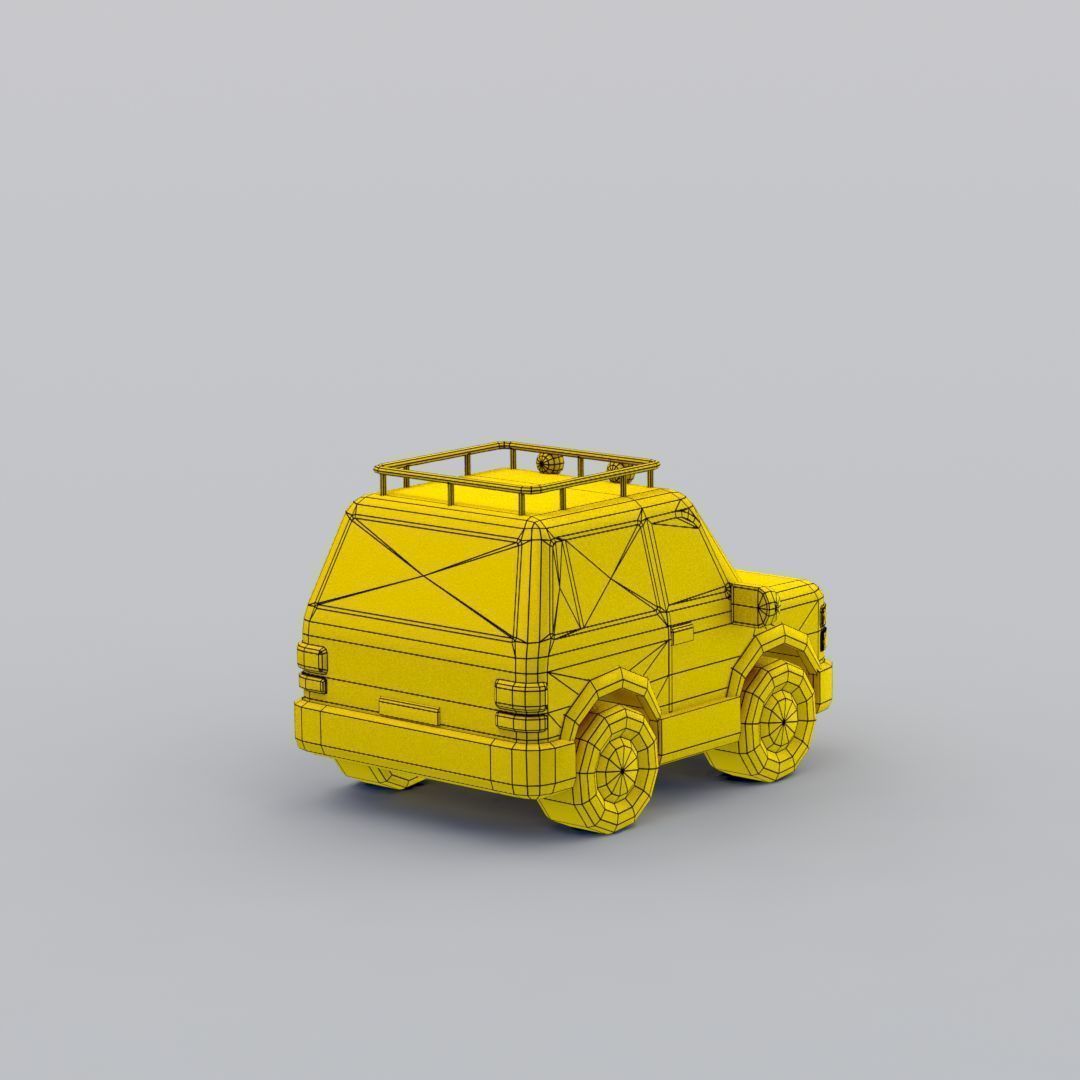 33 Cartoon City Vehicles Pack Low-poly 3D model_14