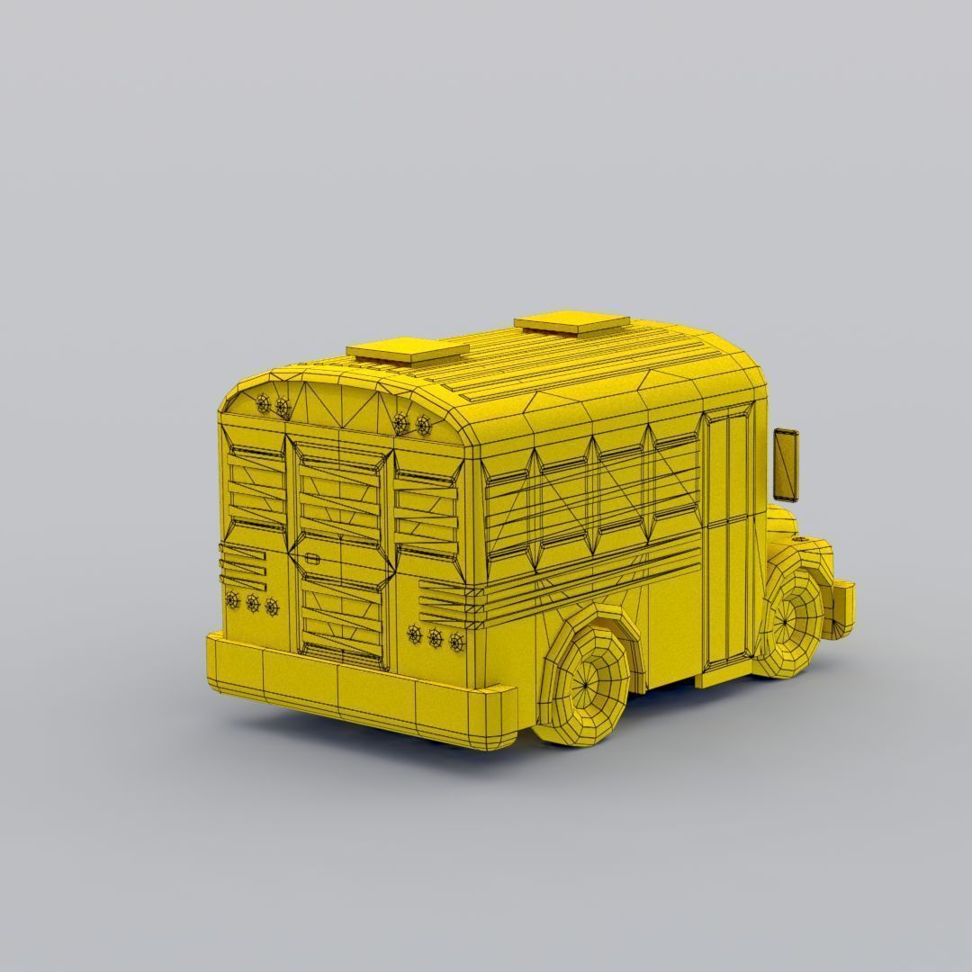 33 Cartoon City Vehicles Pack Low-poly 3D model_82