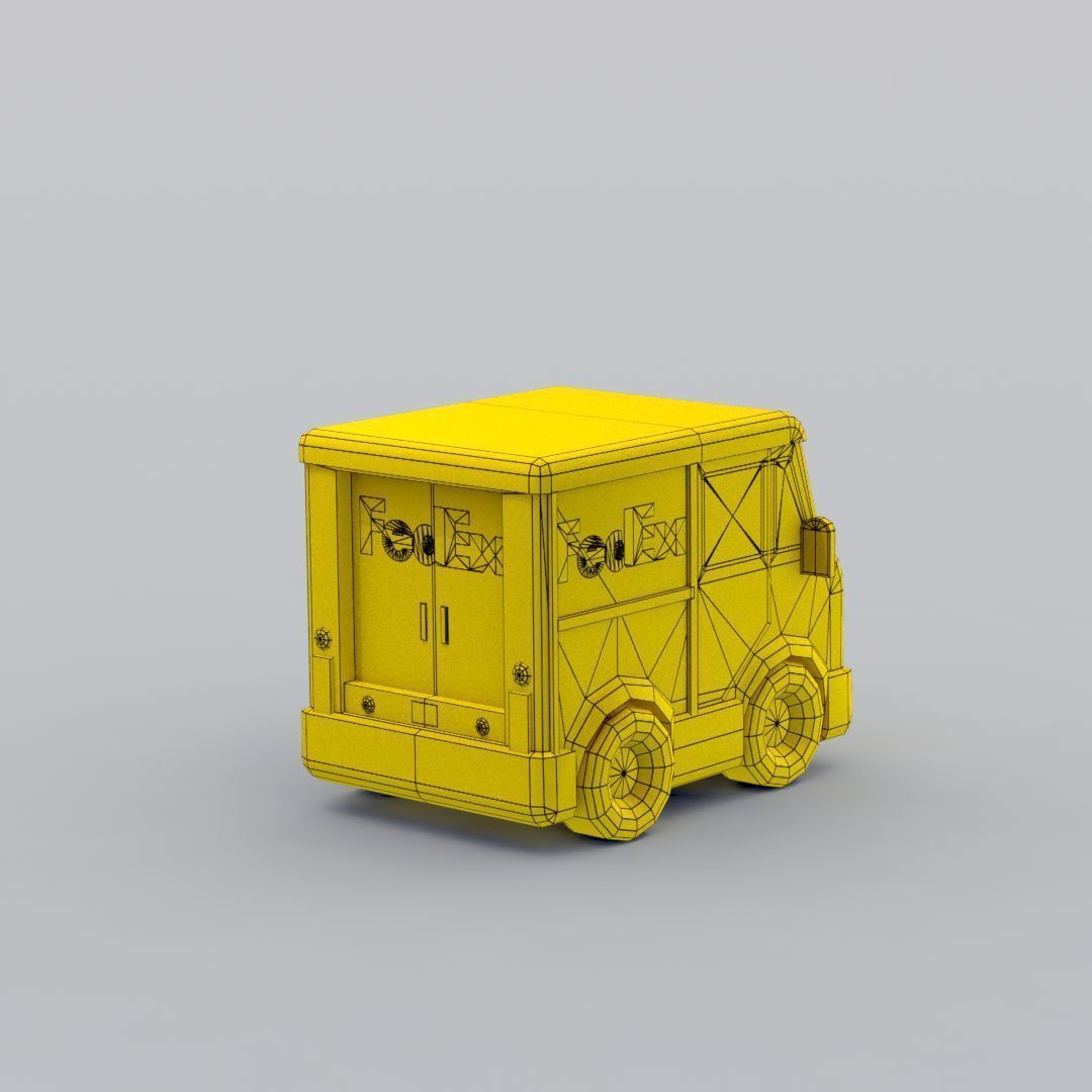 33 Cartoon City Vehicles Pack Low-poly 3D model_54