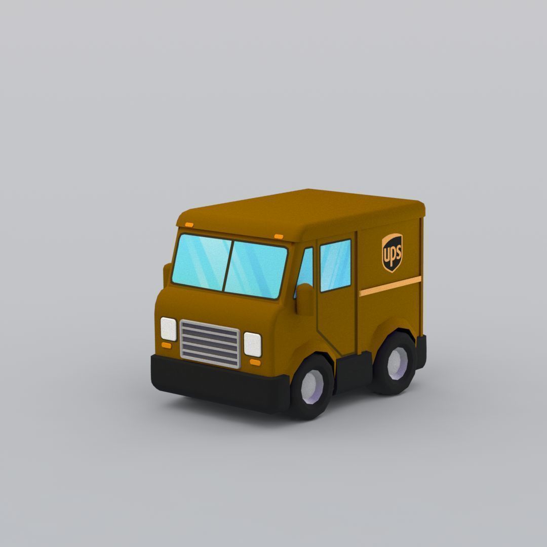 33 Cartoon City Vehicles Pack Low-poly 3D model_127