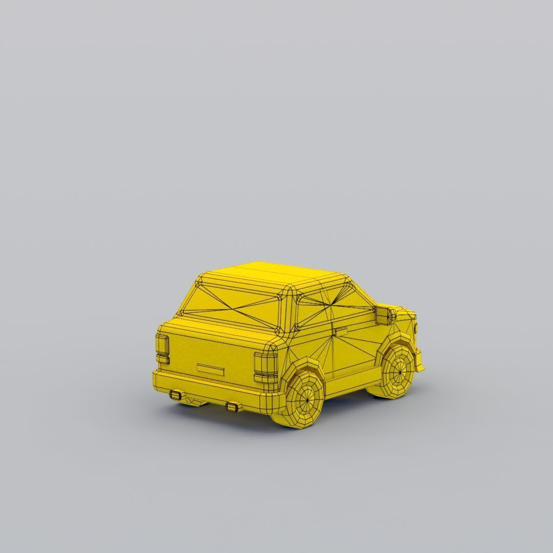 33 Cartoon City Vehicles Pack Low-poly 3D model_34