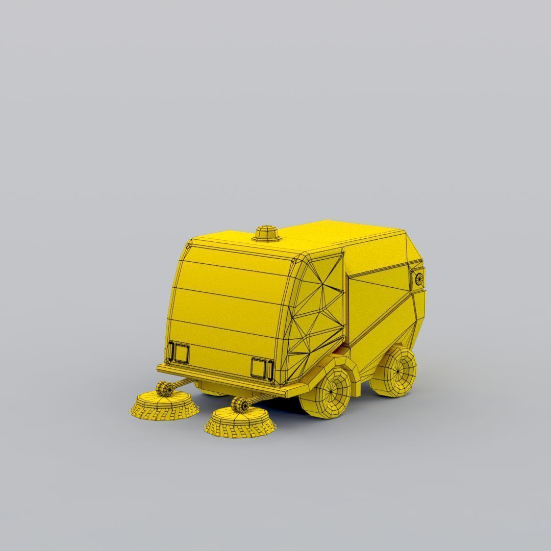 33 Cartoon City Vehicles Pack Low-poly 3D model_92