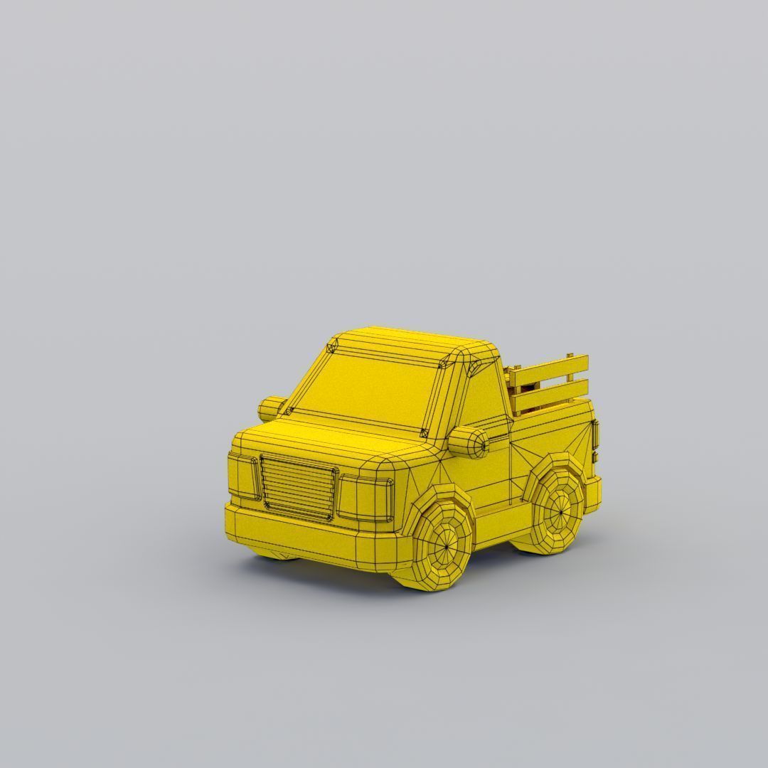 33 Cartoon City Vehicles Pack Low-poly 3D model_44