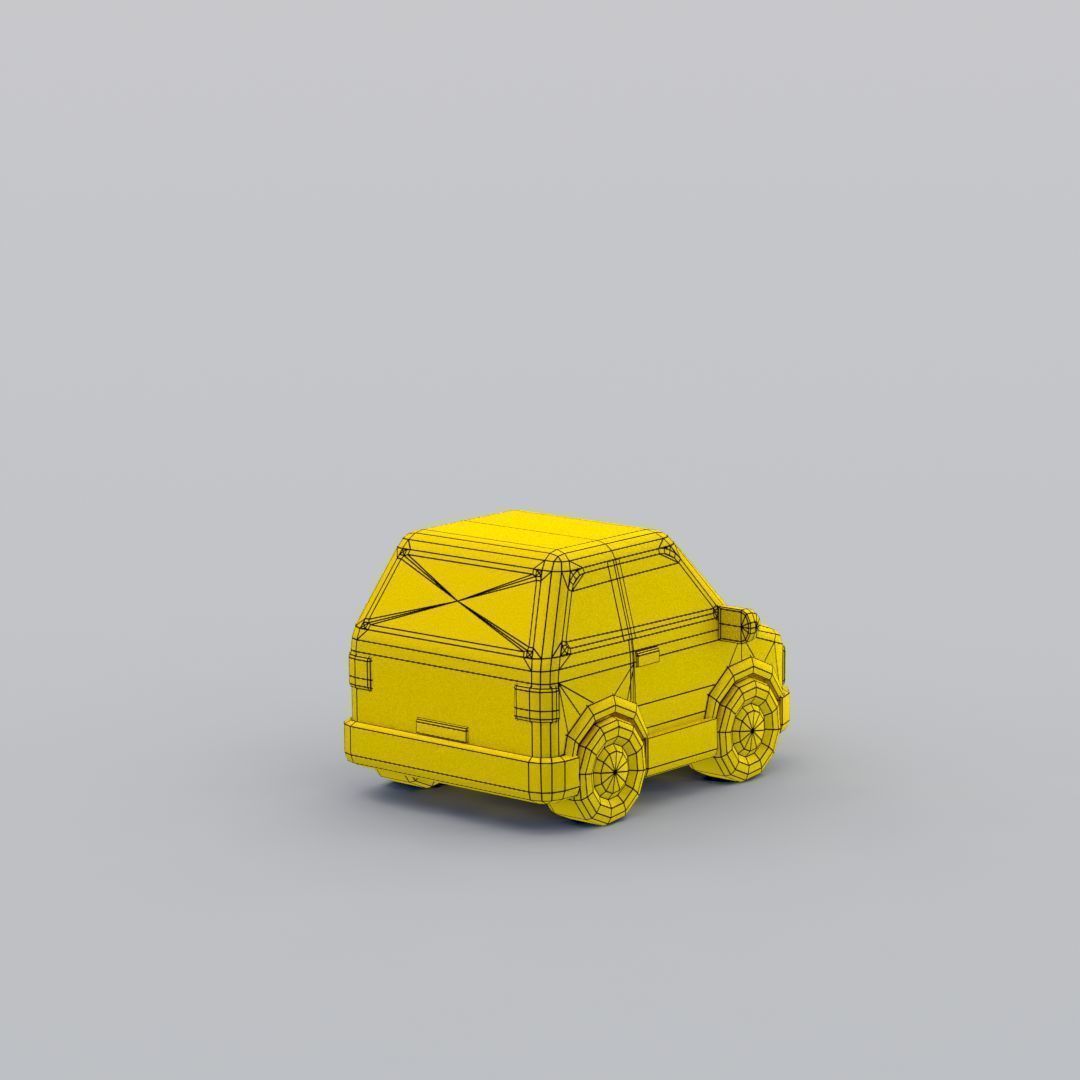 33 Cartoon City Vehicles Pack Low-poly 3D model_30