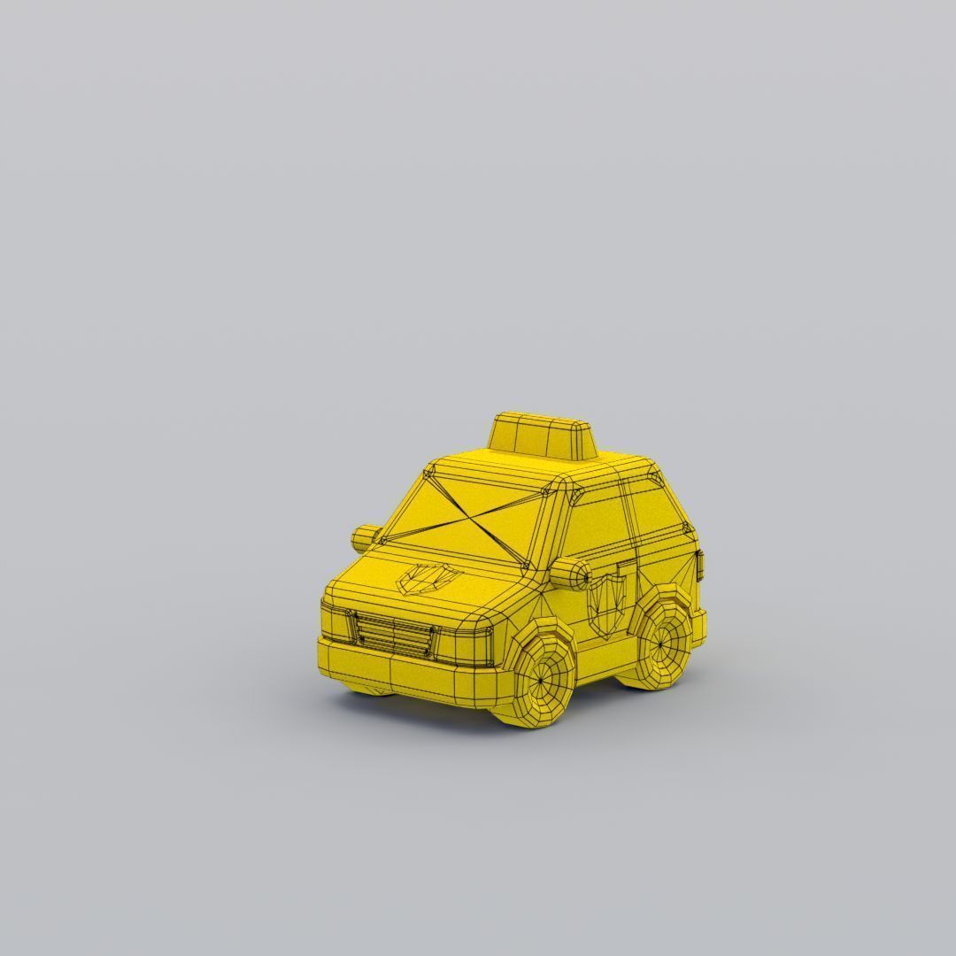 33 Cartoon City Vehicles Pack Low-poly 3D model_80