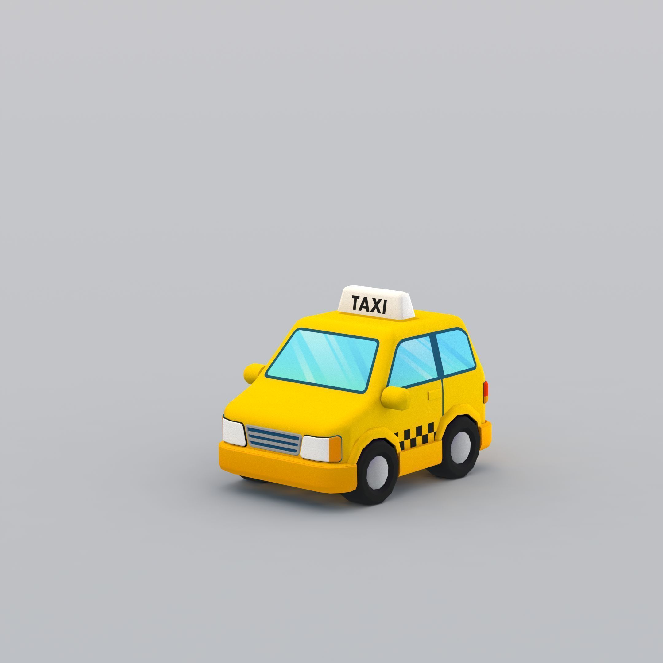 33 Cartoon City Vehicles Pack Low-poly 3D model_103