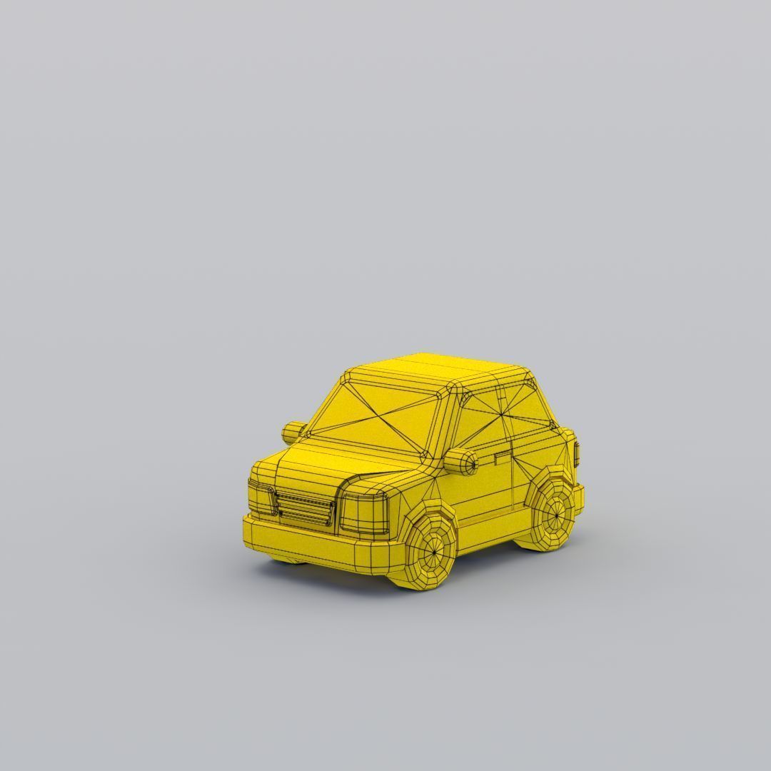 33 Cartoon City Vehicles Pack Low-poly 3D model_40