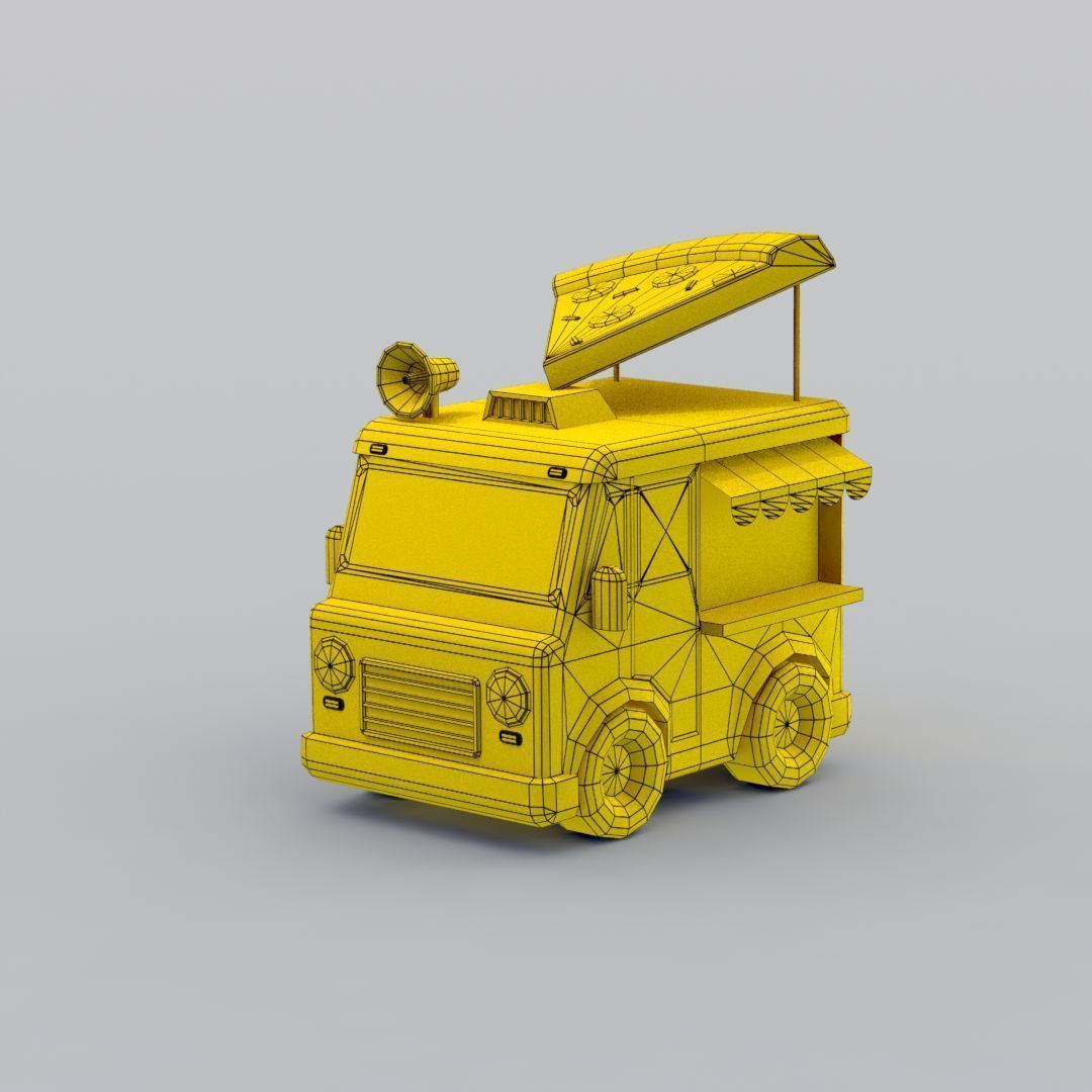 33 Cartoon City Vehicles Pack Low-poly 3D model_76