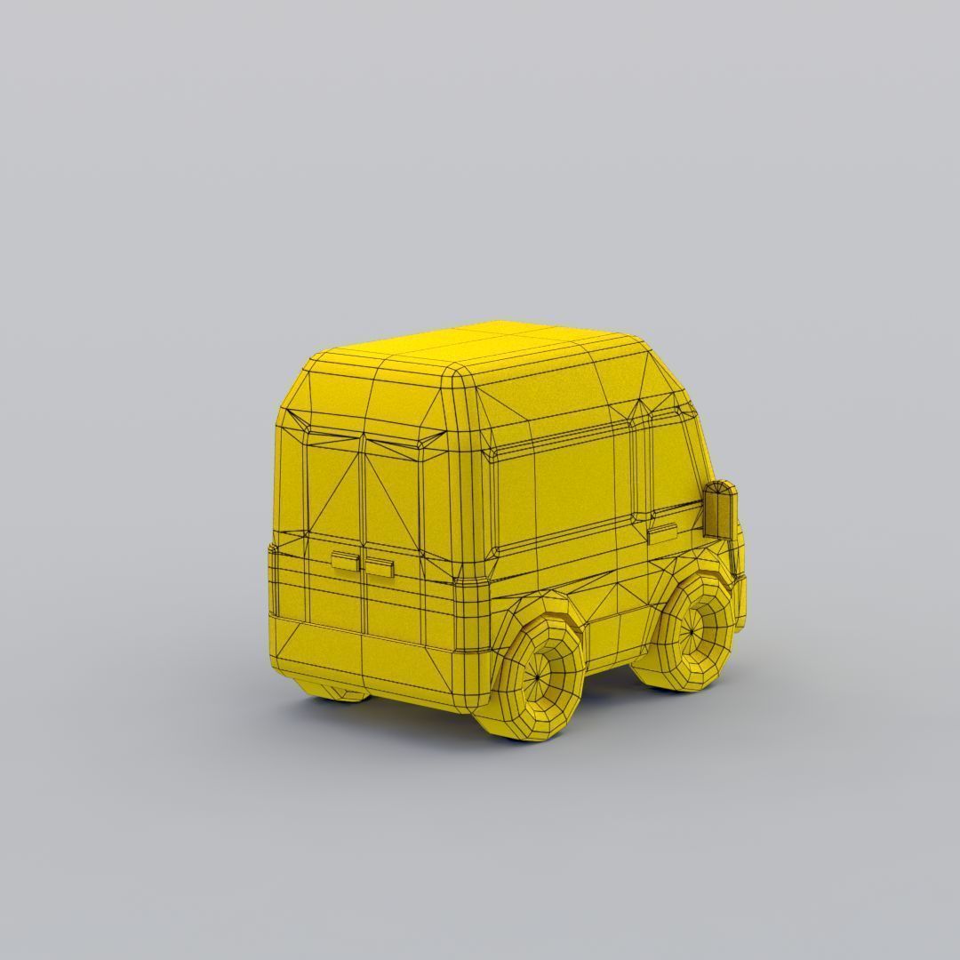 33 Cartoon City Vehicles Pack Low-poly 3D model_66