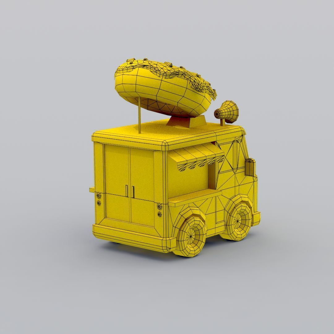 33 Cartoon City Vehicles Pack Low-poly 3D model_50