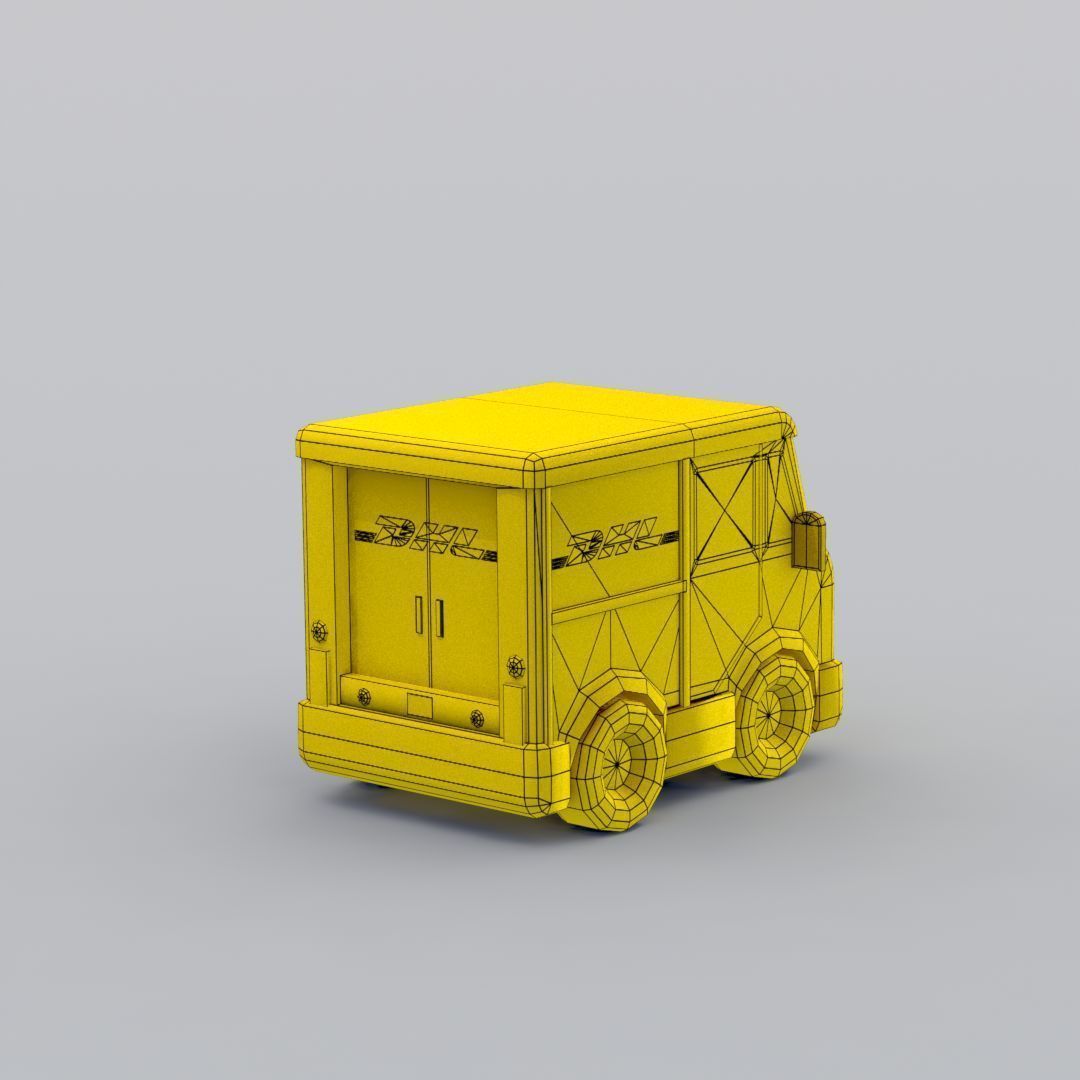 33 Cartoon City Vehicles Pack Low-poly 3D model_46