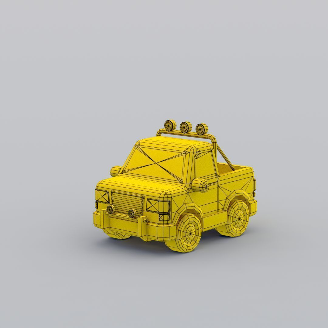 33 Cartoon City Vehicles Pack Low-poly 3D model_72