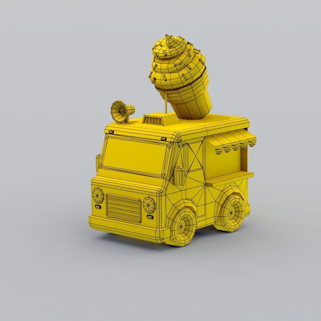 33 Cartoon City Vehicles Pack Low-poly 3D model_64