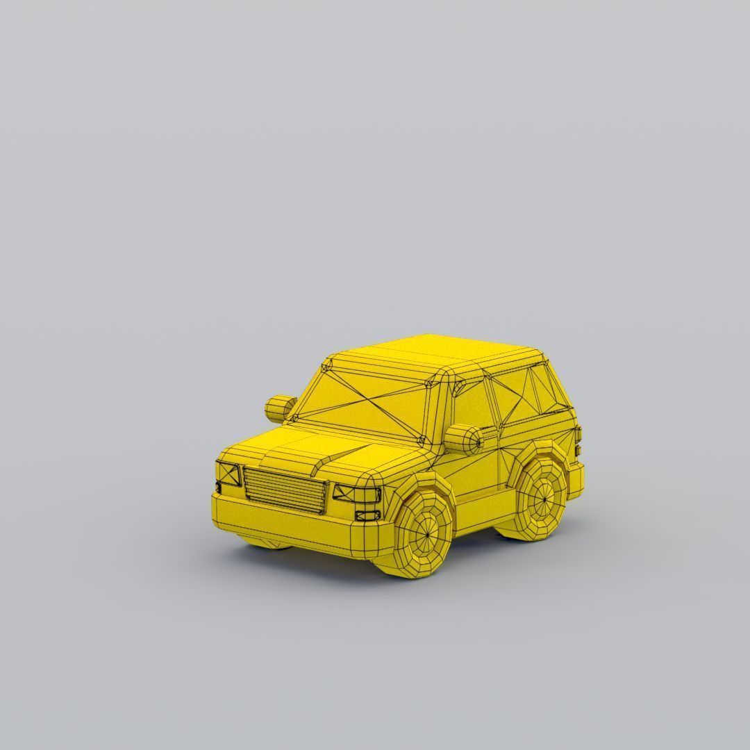 33 Cartoon City Vehicles Pack Low-poly 3D model_96