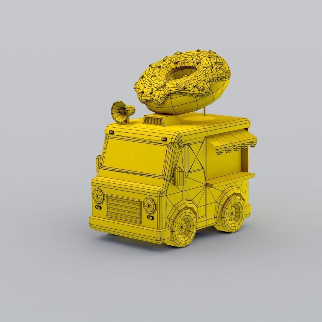 33 Cartoon City Vehicles Pack Low-poly 3D model_52