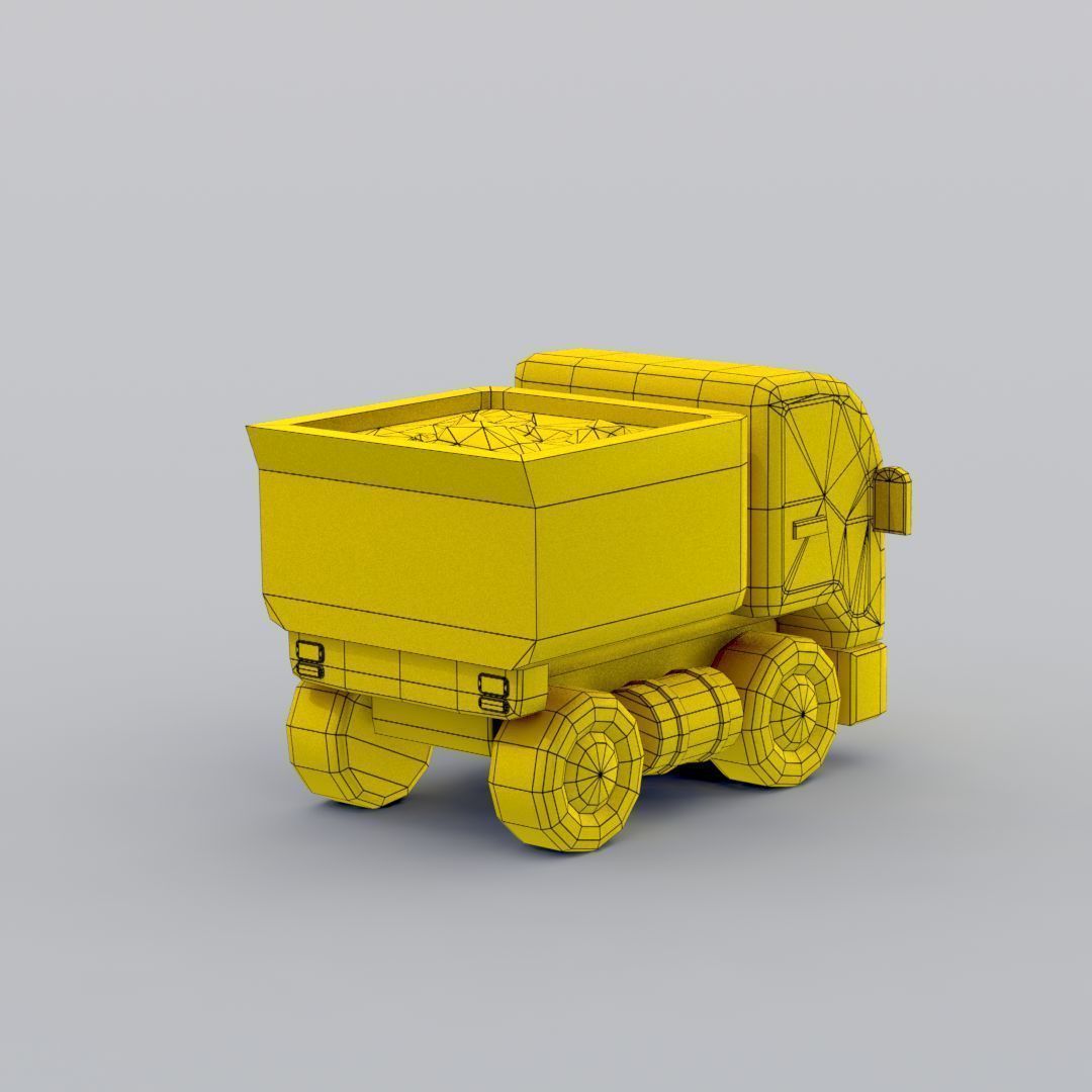 33 Cartoon City Vehicles Pack Low-poly 3D model_118