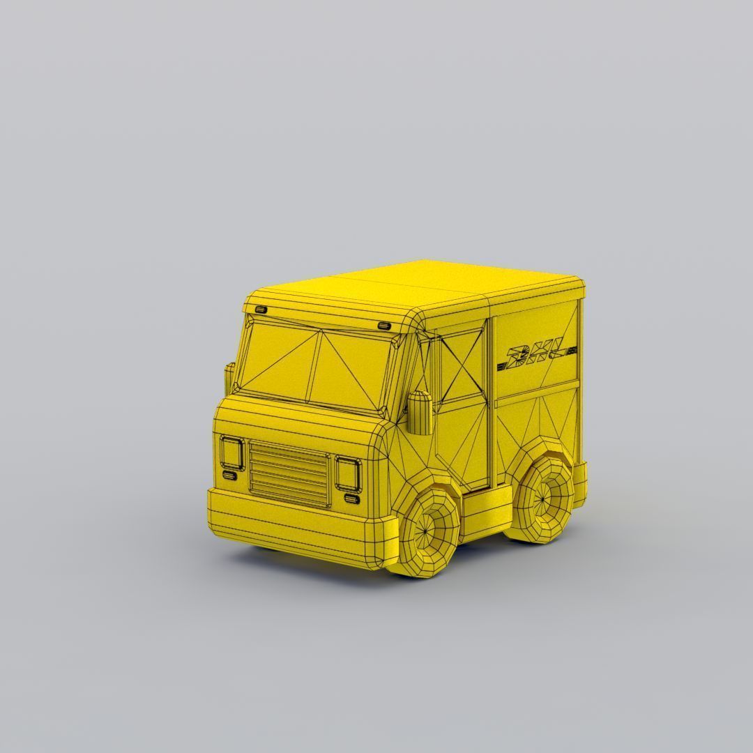 33 Cartoon City Vehicles Pack Low-poly 3D model_48