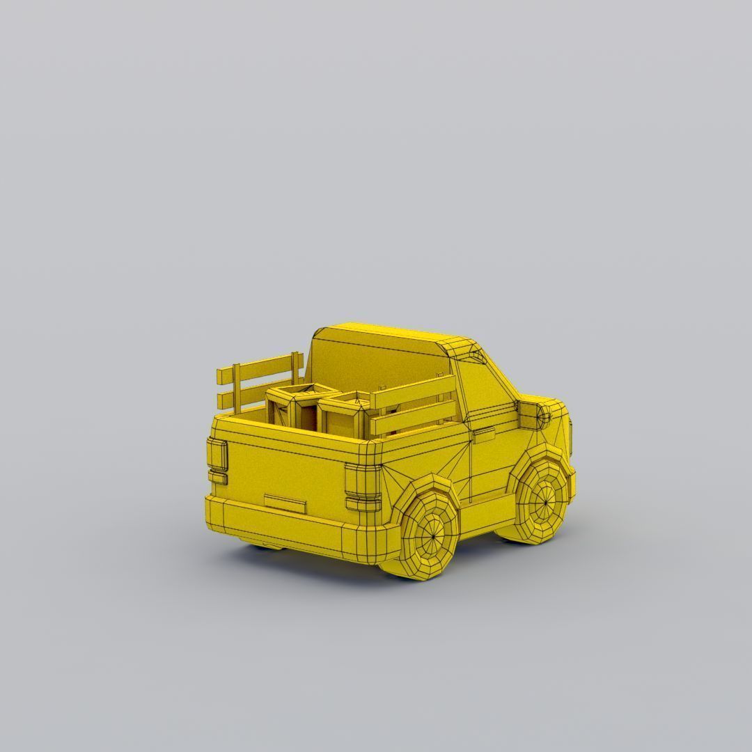 33 Cartoon City Vehicles Pack Low-poly 3D model_42