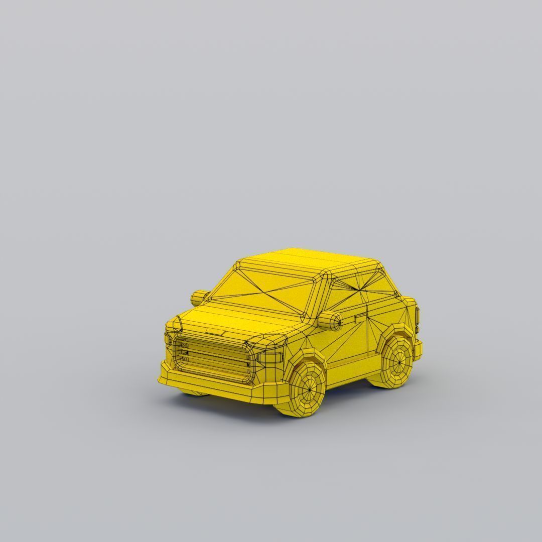33 Cartoon City Vehicles Pack Low-poly 3D model_36