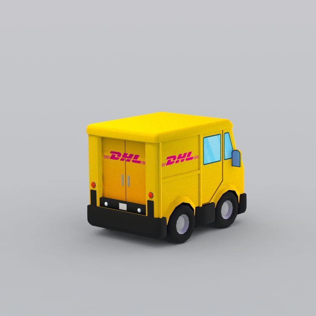 33 Cartoon City Vehicles Pack Low-poly 3D model_45