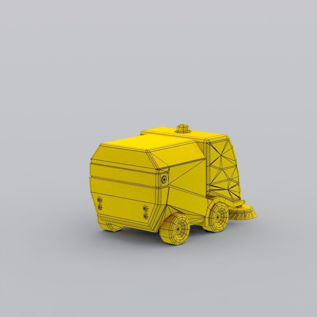 33 Cartoon City Vehicles Pack Low-poly 3D model_90