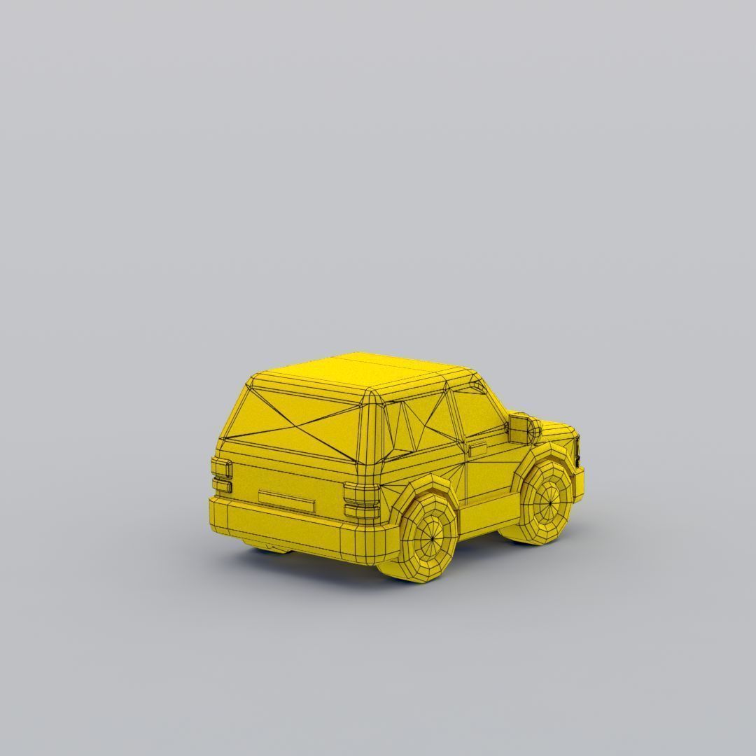 33 Cartoon City Vehicles Pack Low-poly 3D model_94