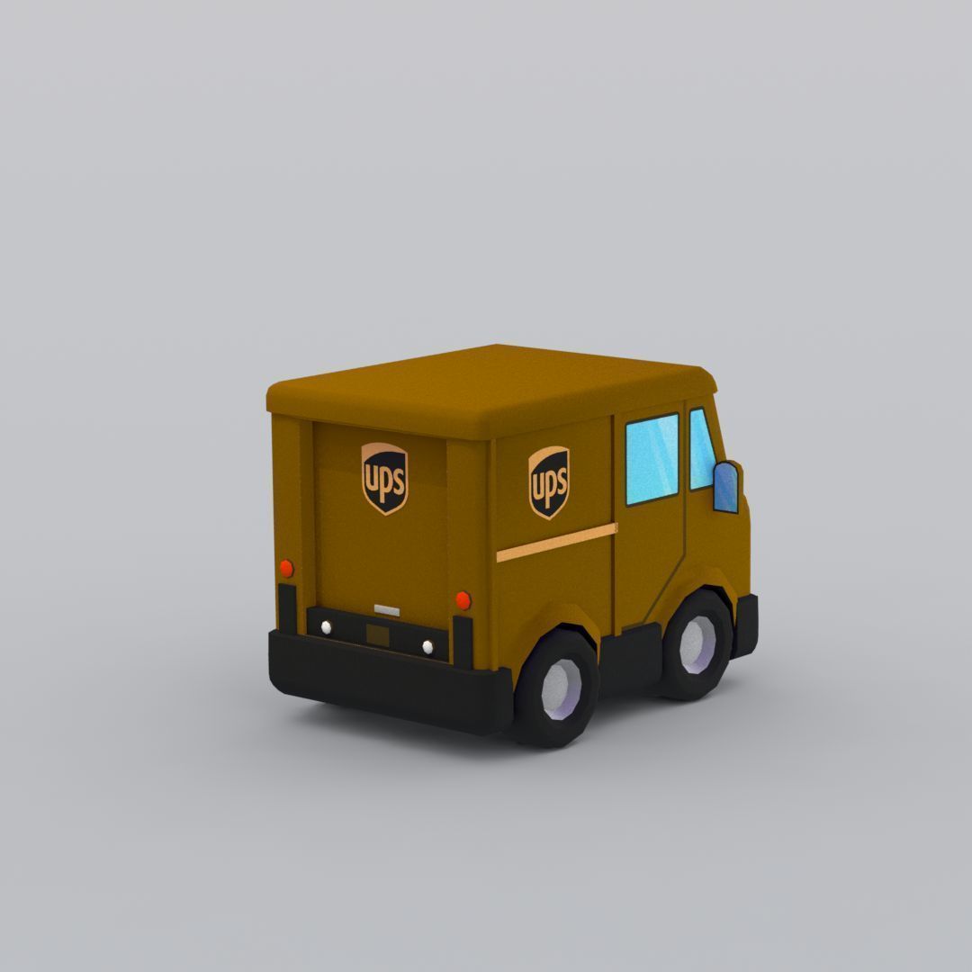 33 Cartoon City Vehicles Pack Low-poly 3D model_125
