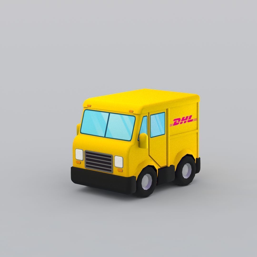 33 Cartoon City Vehicles Pack Low-poly 3D model_47