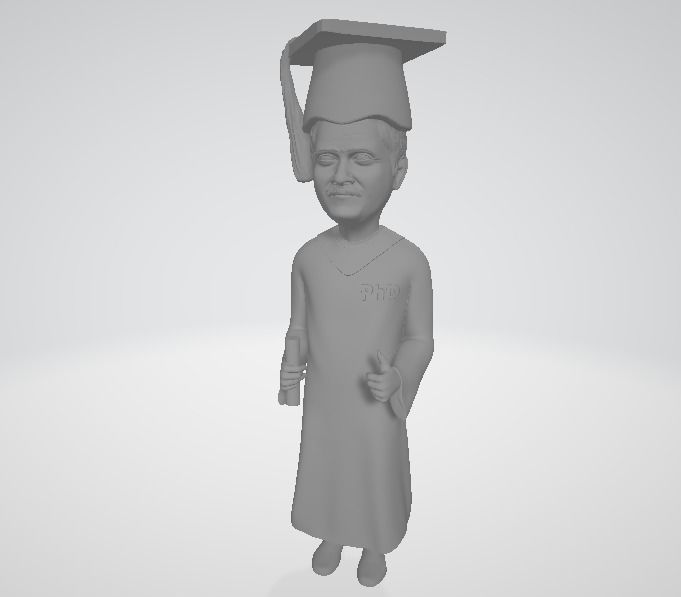 PhD Graduate 3D print model_1
