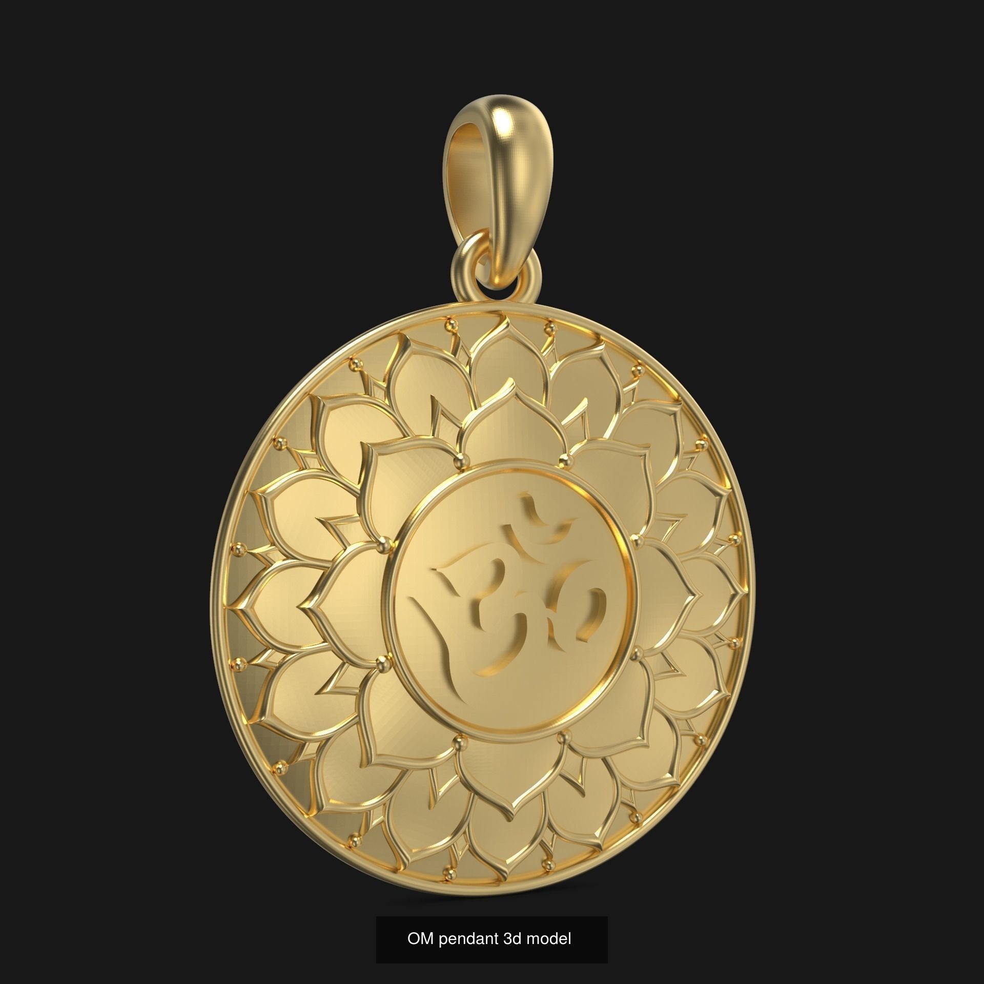 OM pendant set 3D Model Collection_10