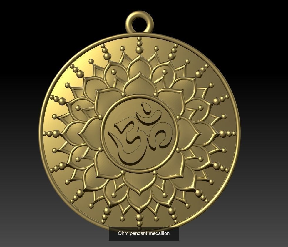 OM pendant set 3D Model Collection_11