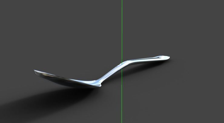 Basic Spoon 3D model_14
